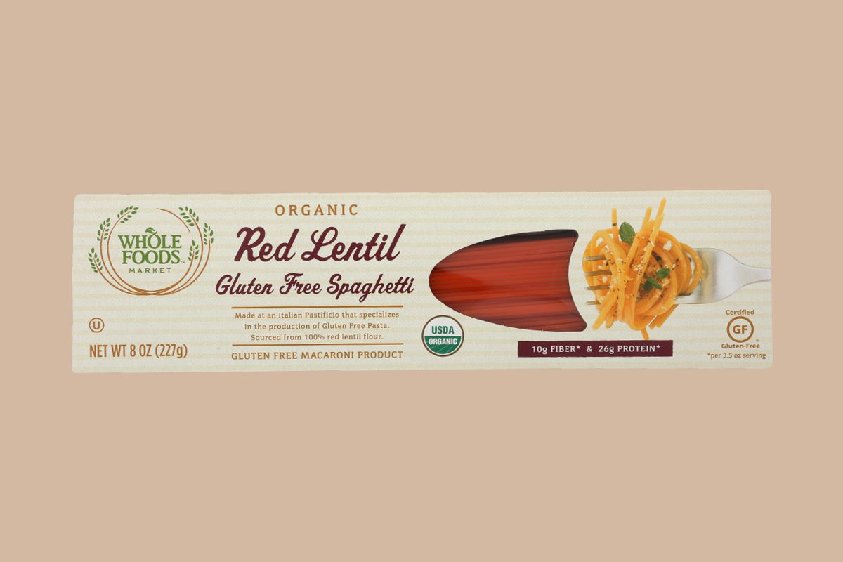 Whole Foods Red Lentil Spaghetti