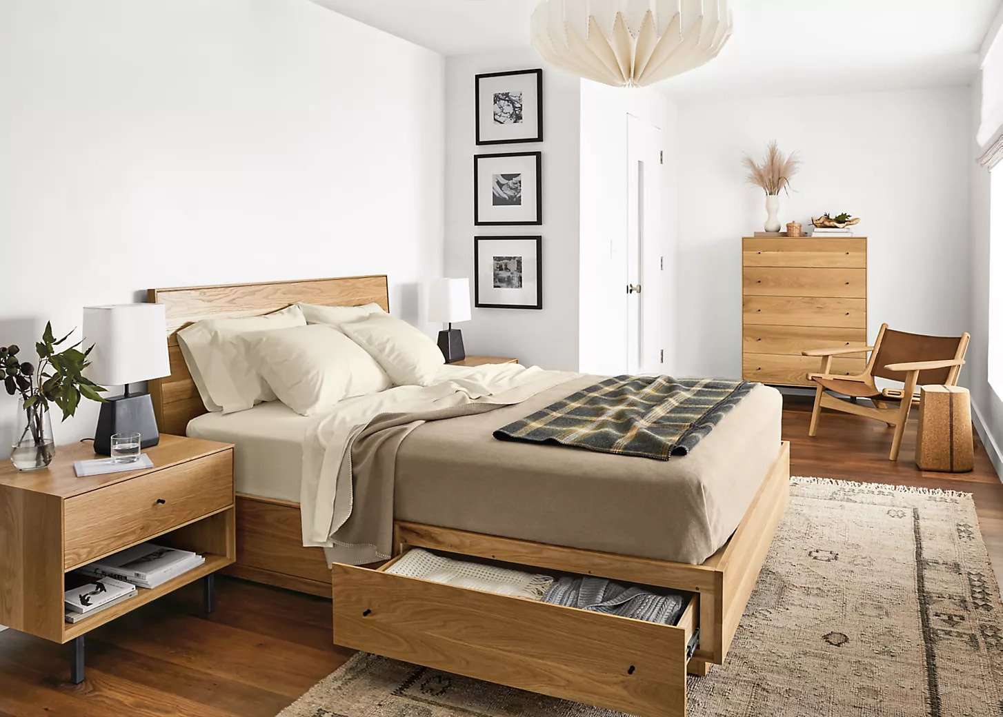 Room & Board Hudson Bed with Storage Drawers