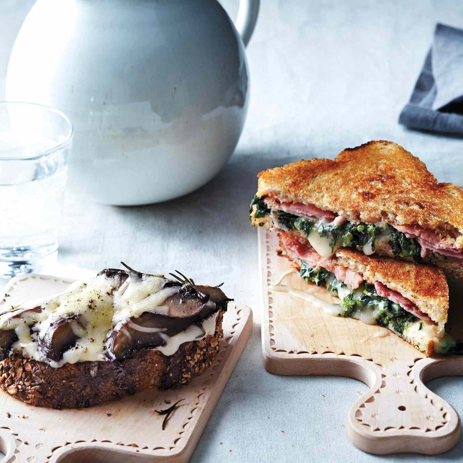 Grilled Ham-and-Broccoli-Rabe Sandwiches