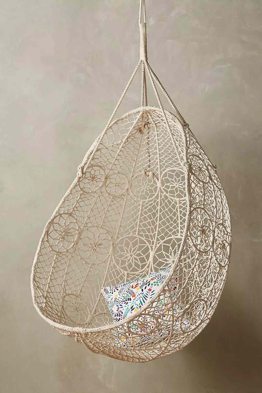 Anthropologie Knotted Melati Hanging Chair