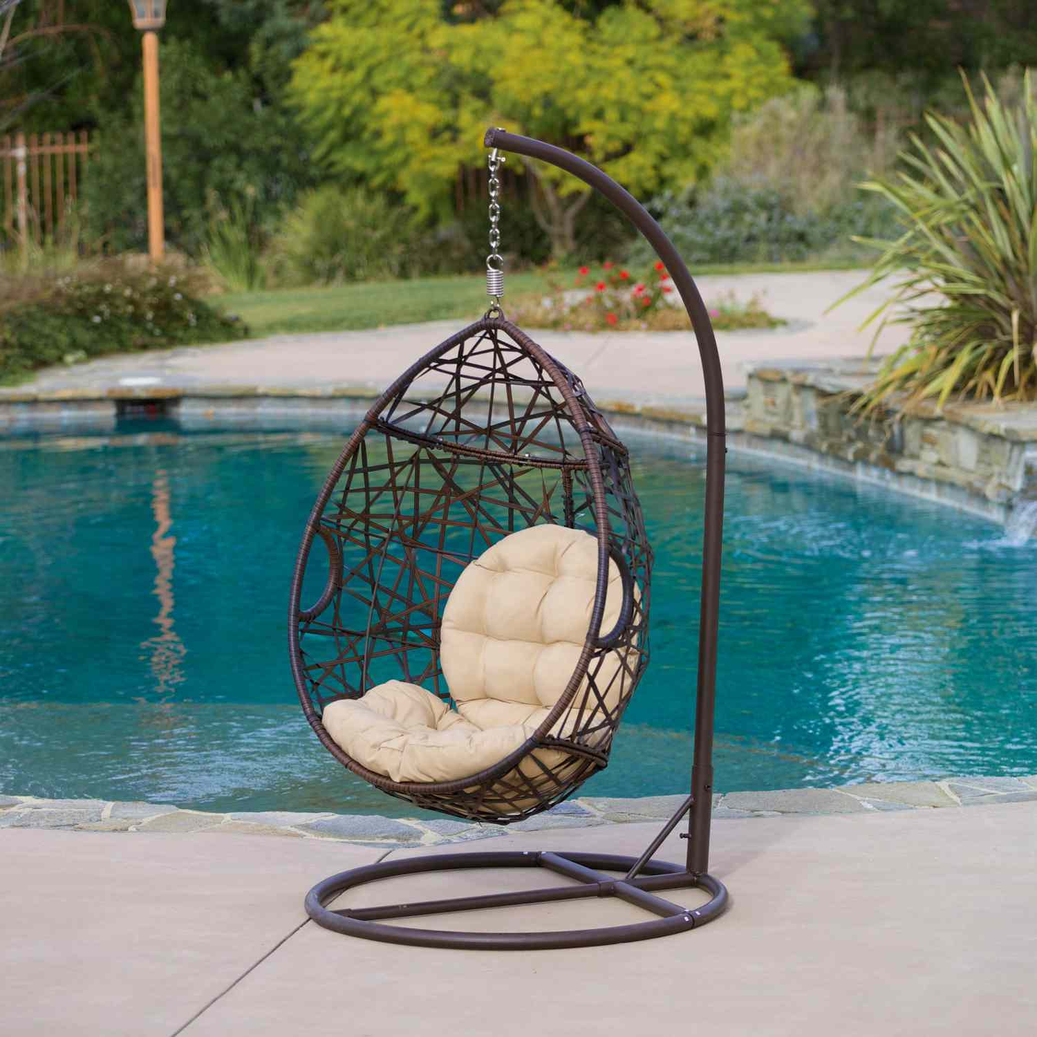 Noble House Vienna Outdoor Wicker Basket Chair