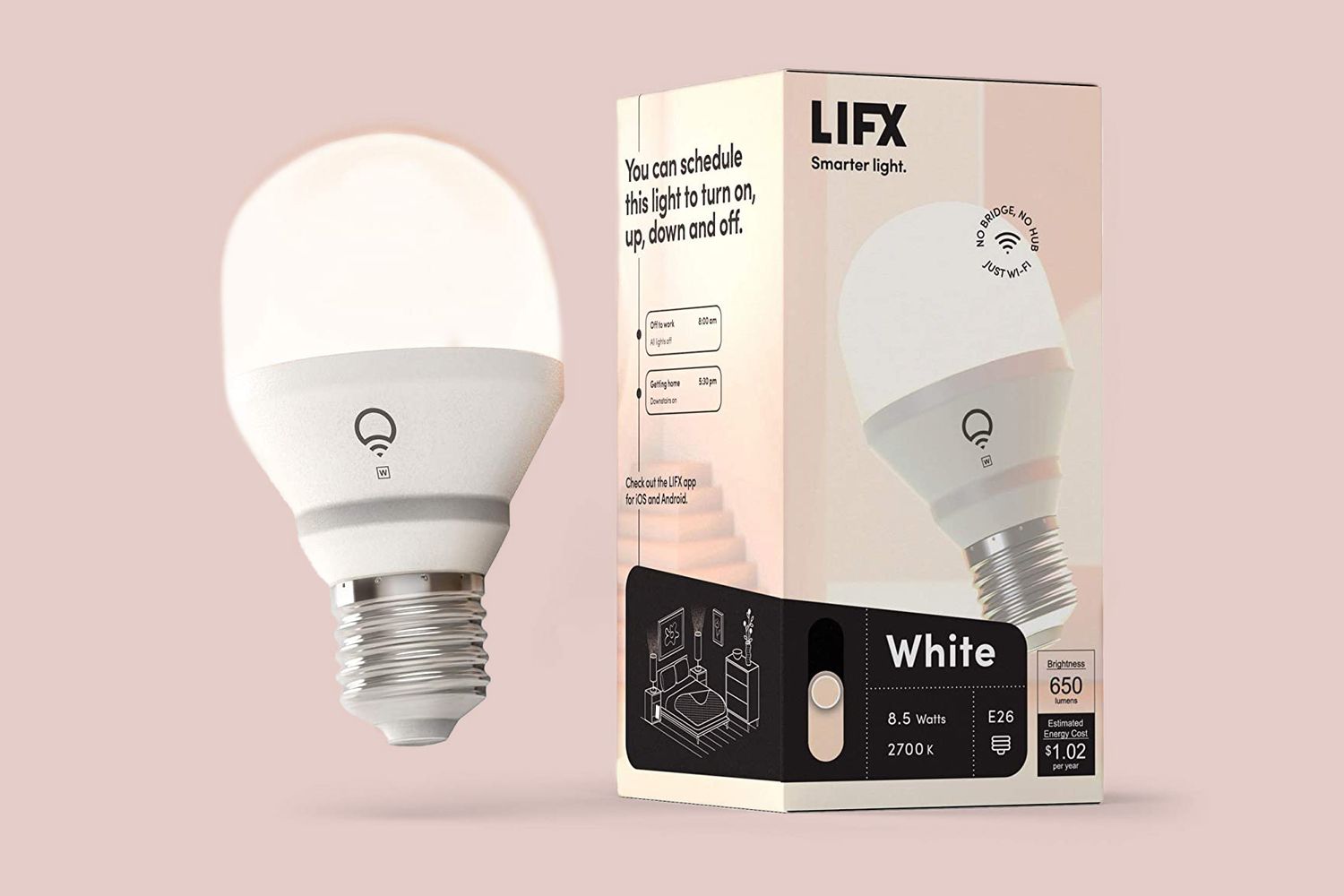 LIFX A19 White LED Smart Bulb