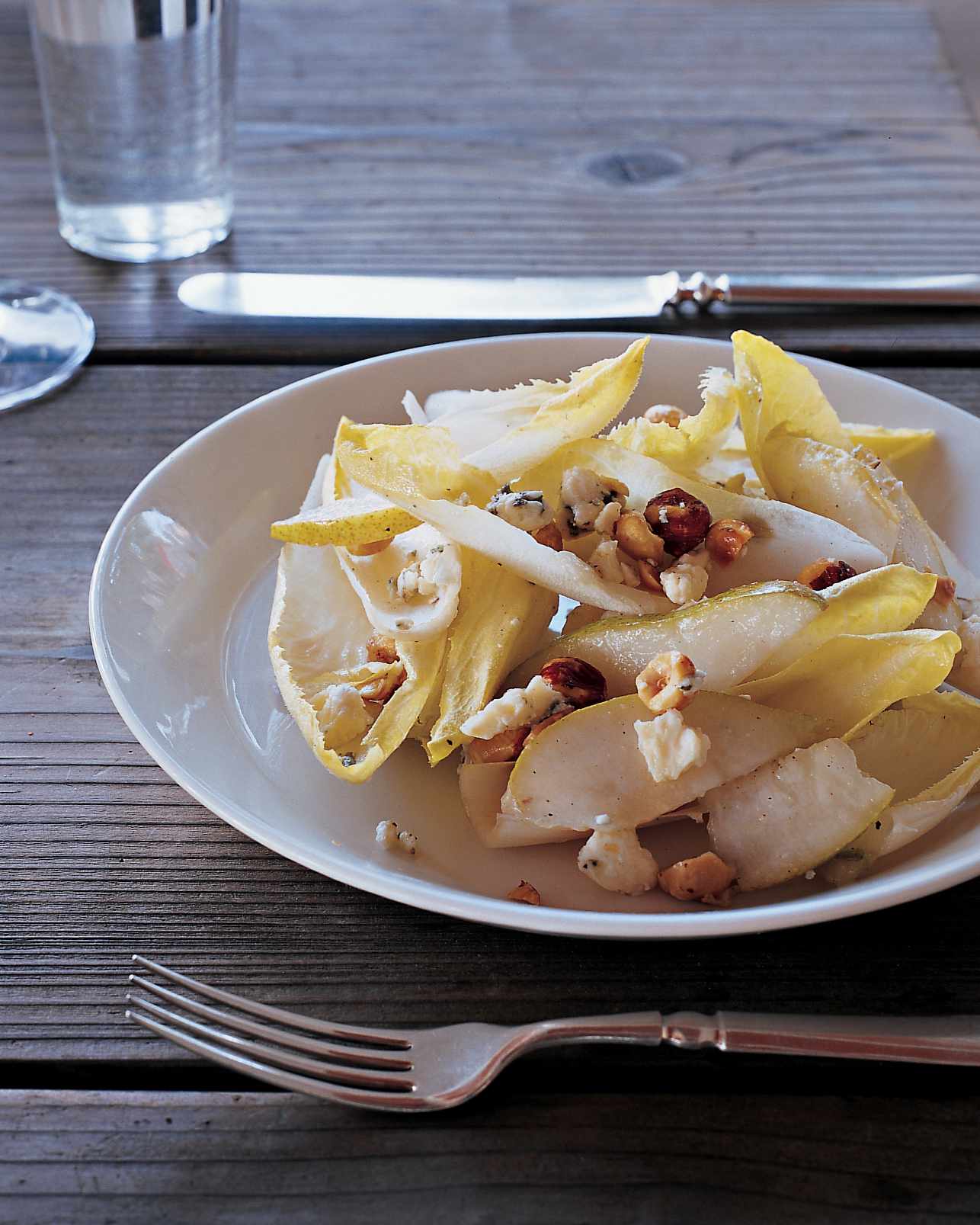 Endive and Pear Salad with Oregon Blue Cheese and Hazelnuts