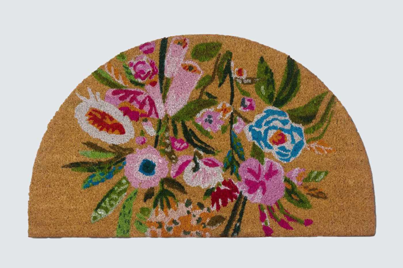 Opalhouse Painted Floral Doormat
