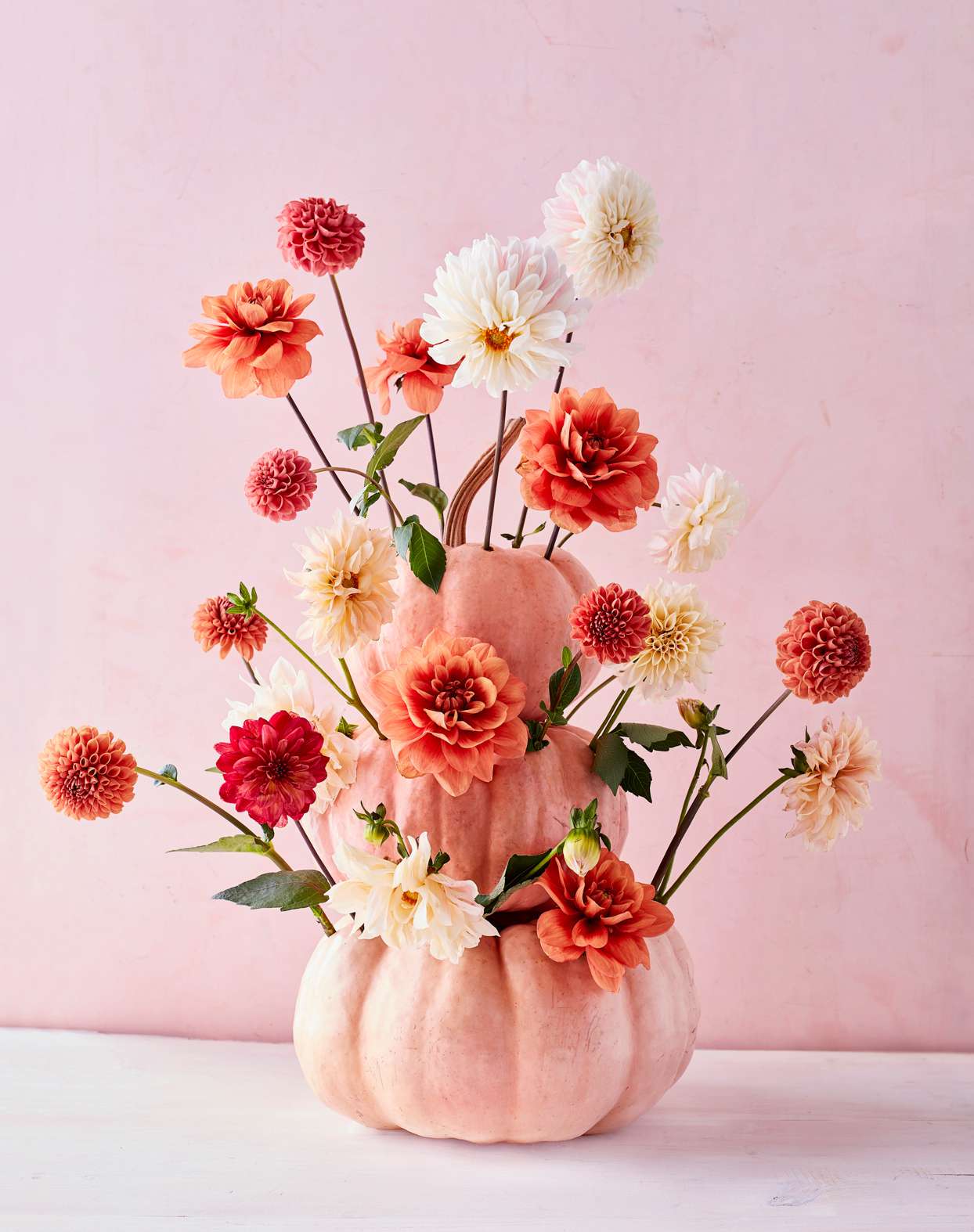 Flowers in gourd vase