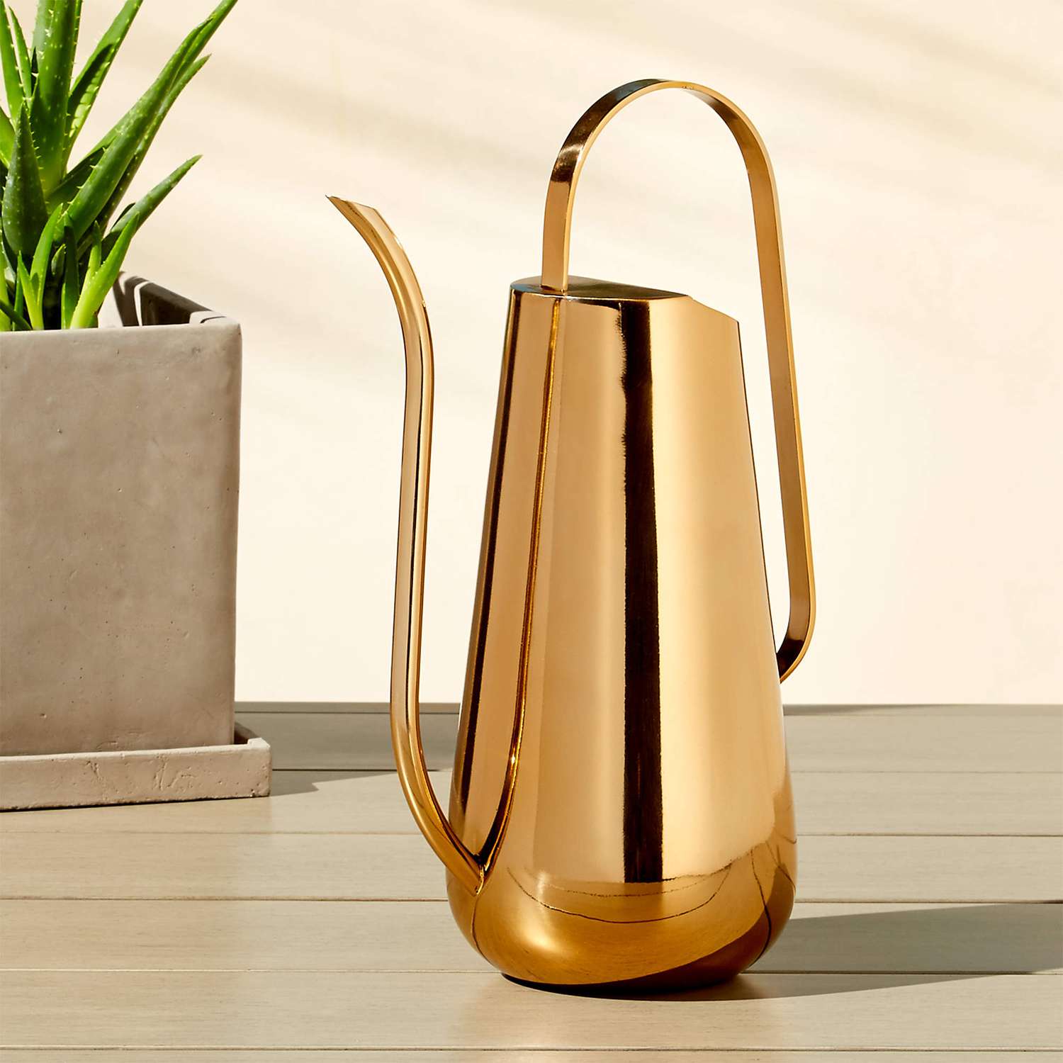 CB2 Brass Watering Can