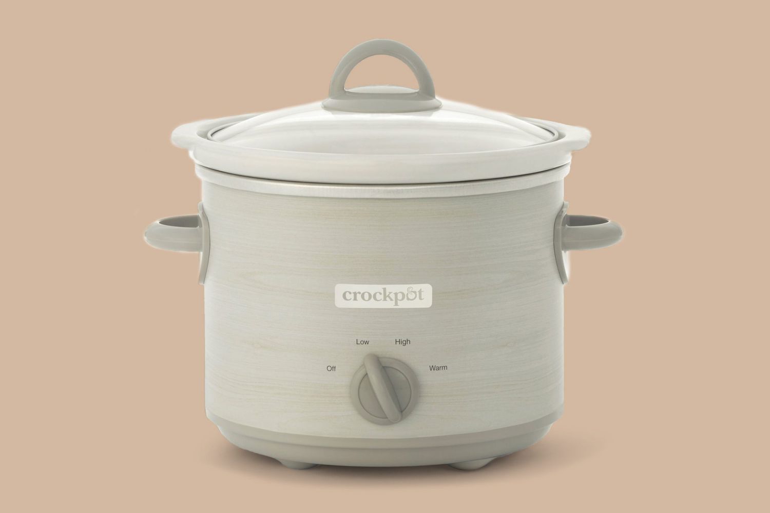 crockpot design series 3 quart manual slow cooker in woodgrain