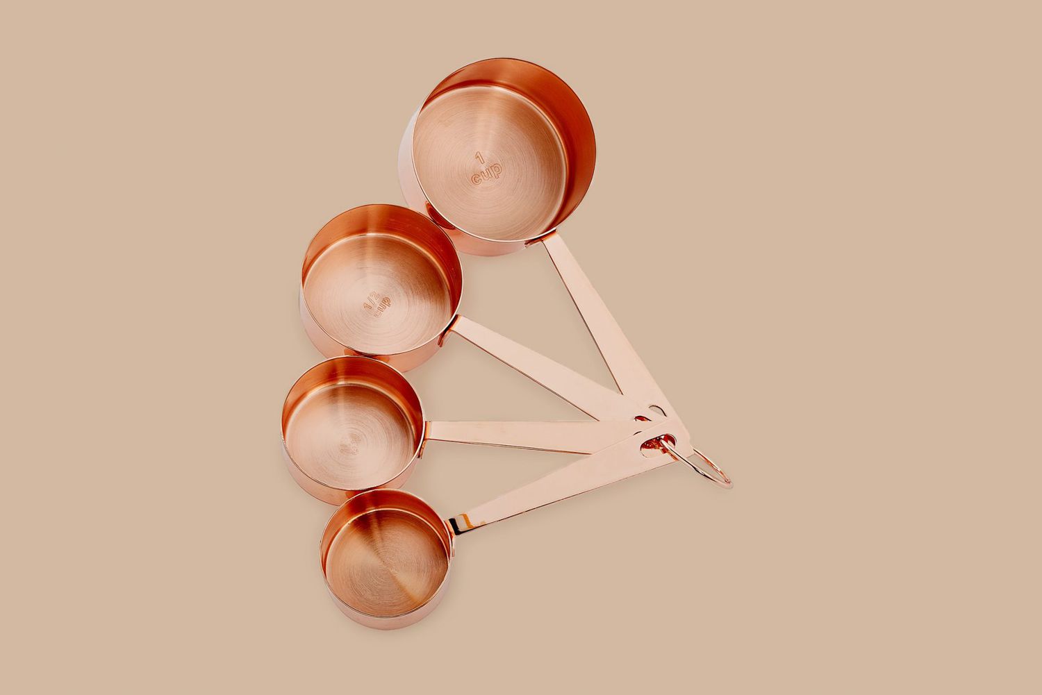 Martha Stewart Collection Copper-Plated Measuring Cups