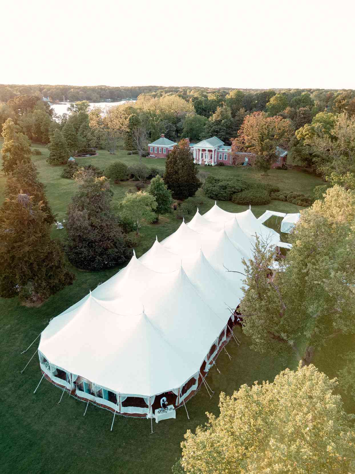 large outdoor tent for reception