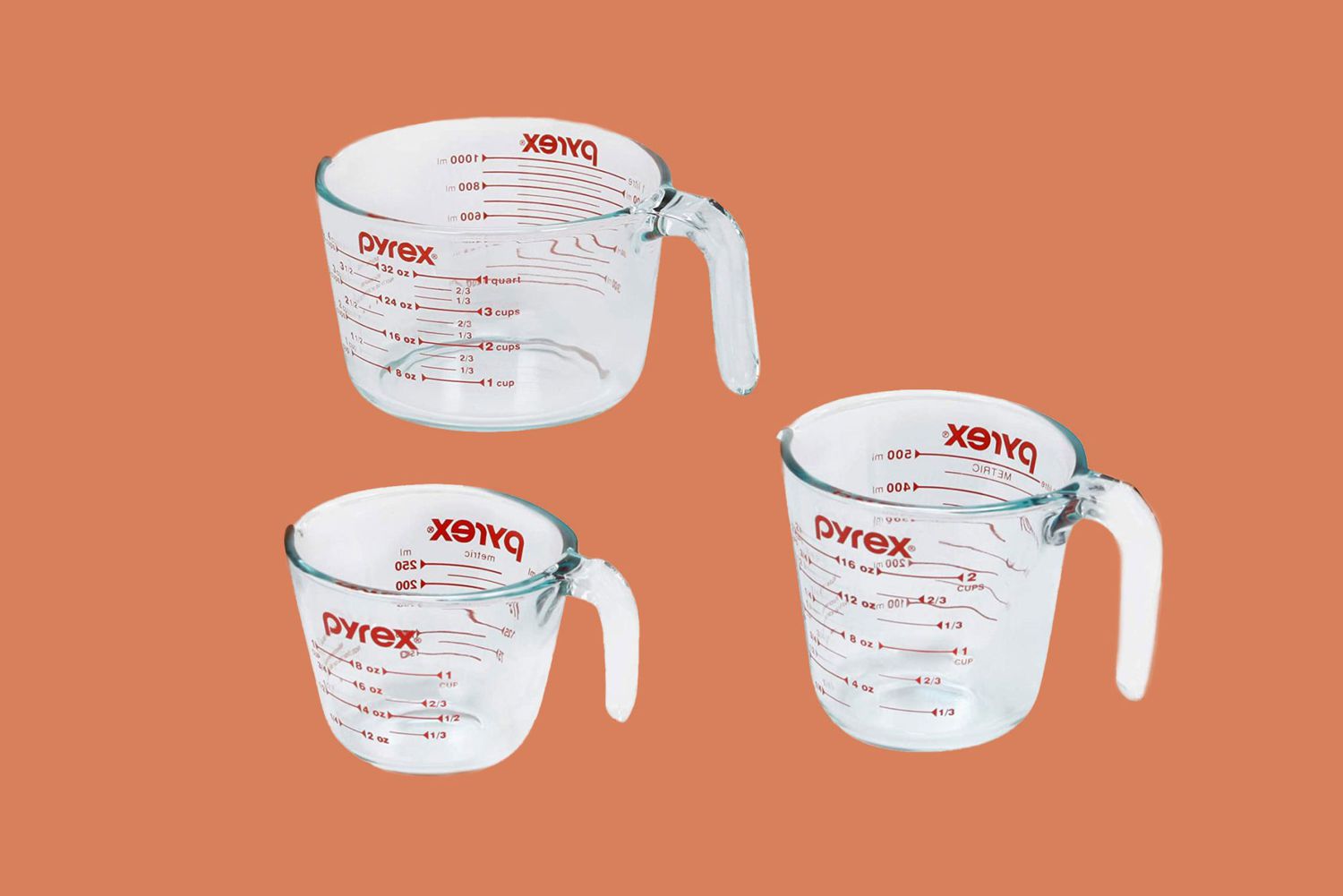 Pyrex Measuring Cups, Set of 3