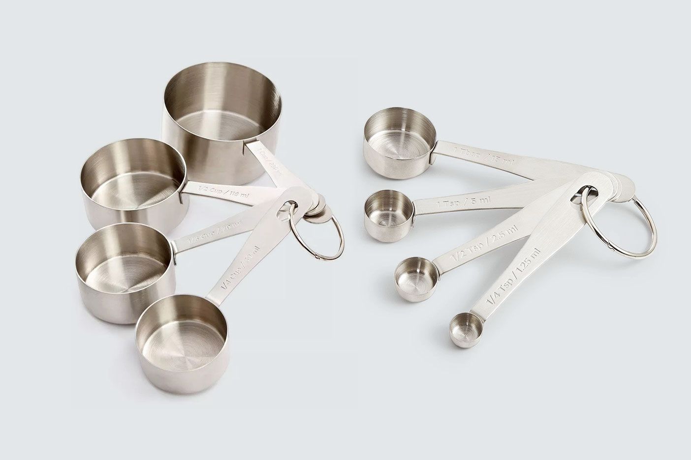 martha stewart collection stainless steel measuring spoons and cups