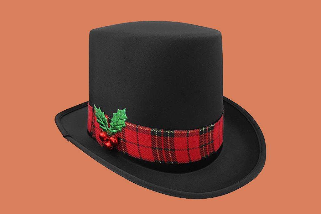 Nicky Bigs Novelties Store Snowman Top Hat with Plaid Band
