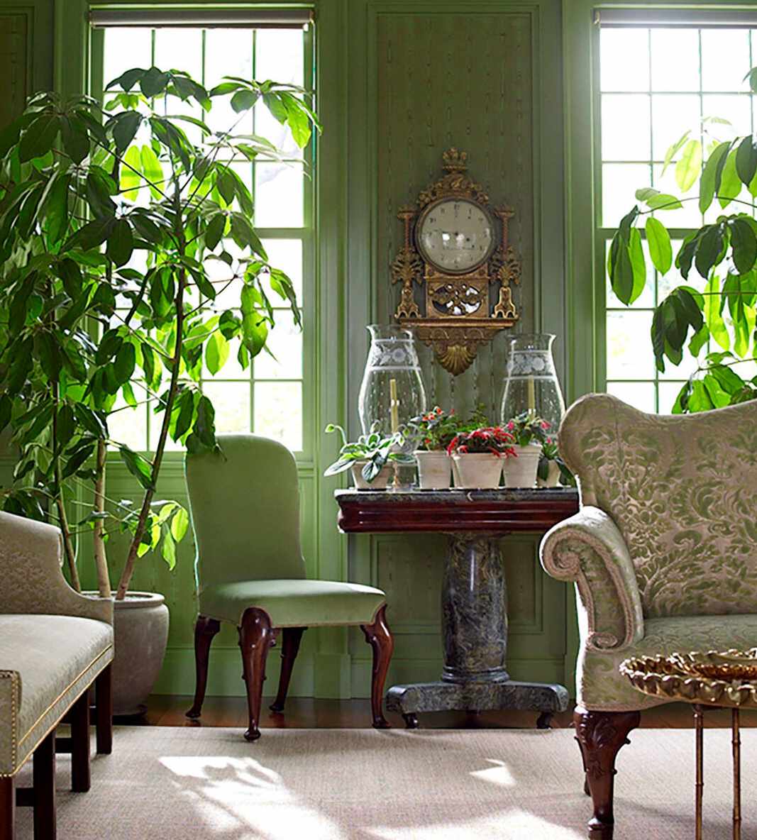 green sitting room