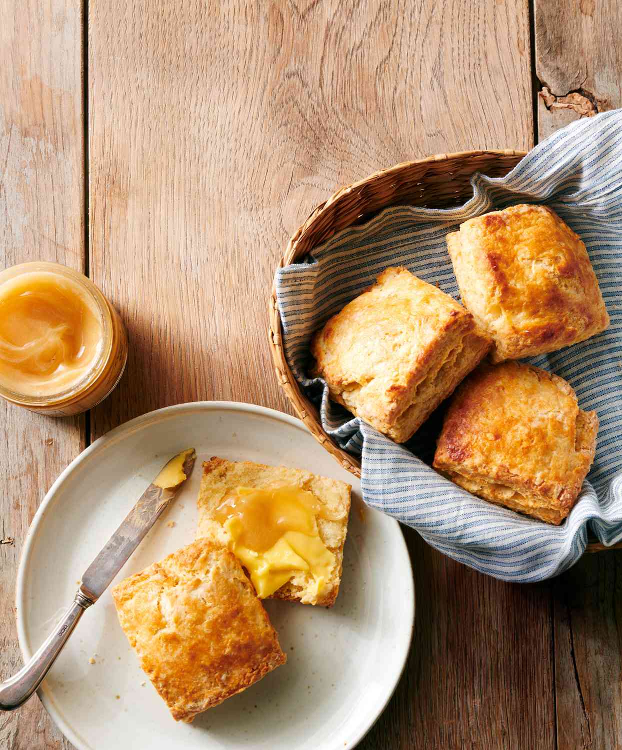 buttermilk biscuits with whipped honey