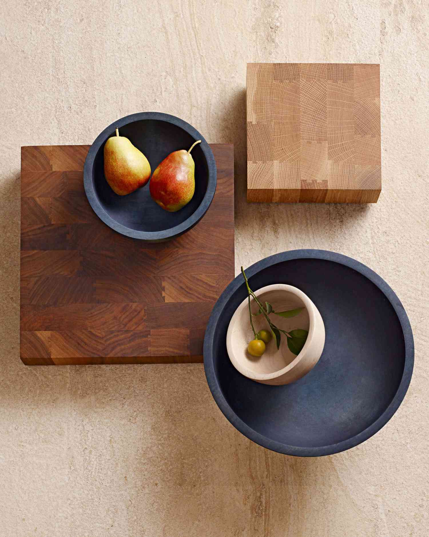 Silvia Song's wooden bowls and butcher blocks