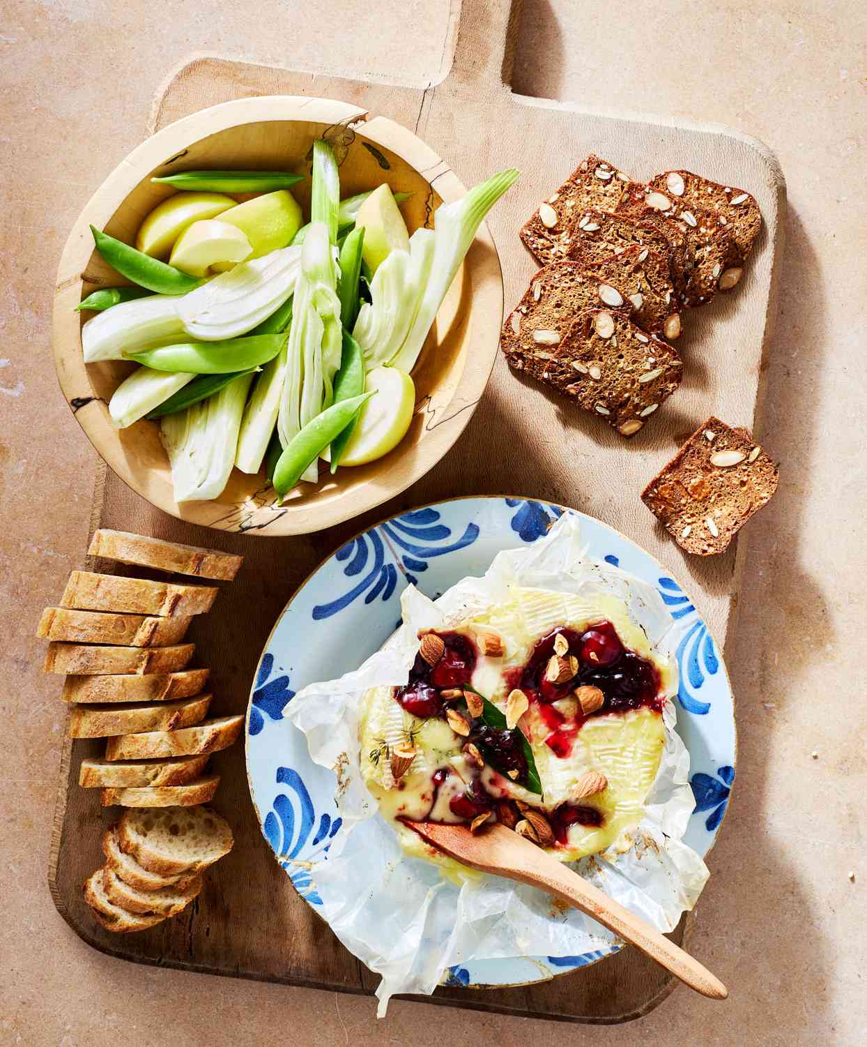 Baked Camembert With Cherry Jam