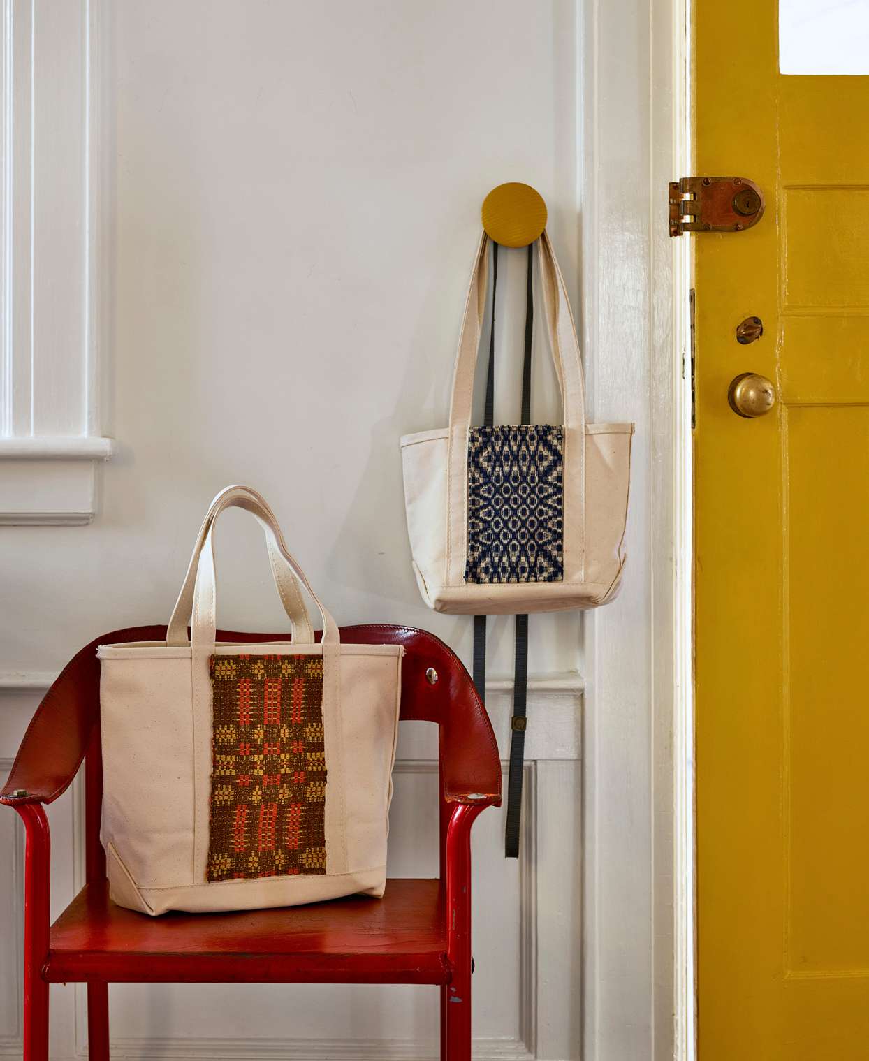 patterned tote bags