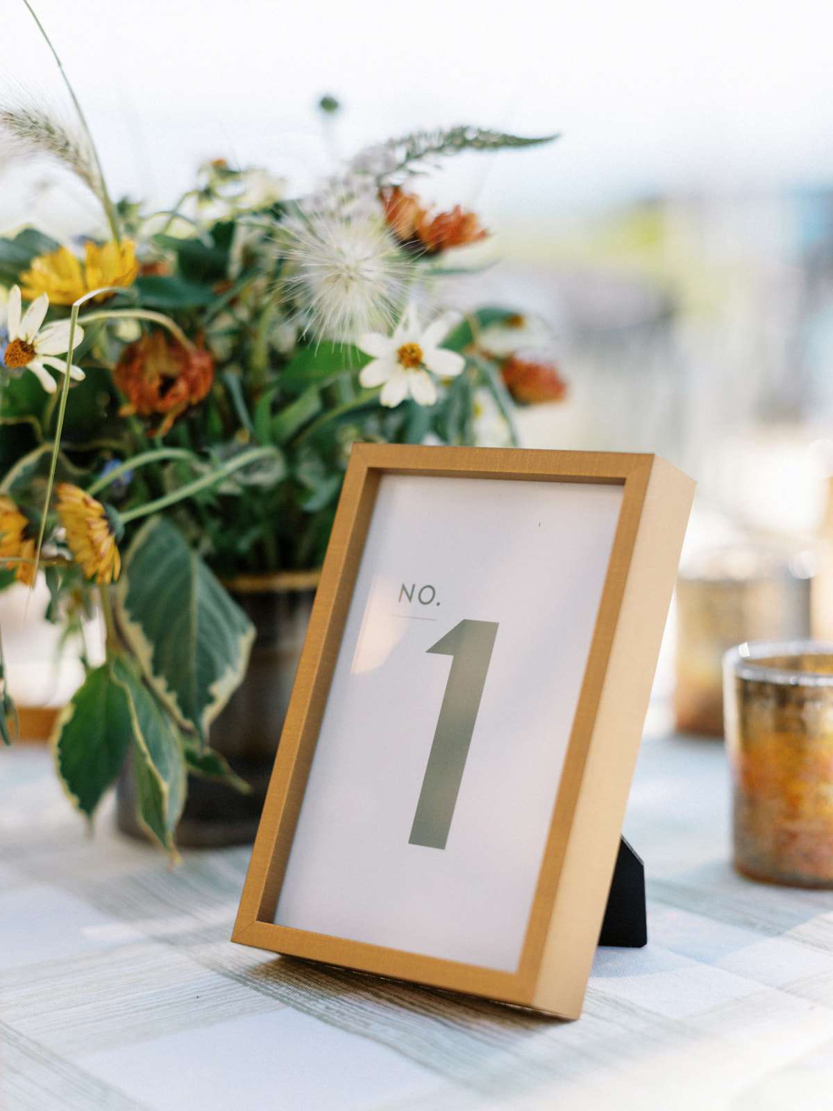 table number frames with sage numbers