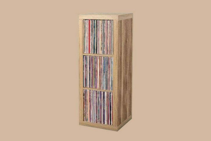 wood Vinyl Record Storage Shelf