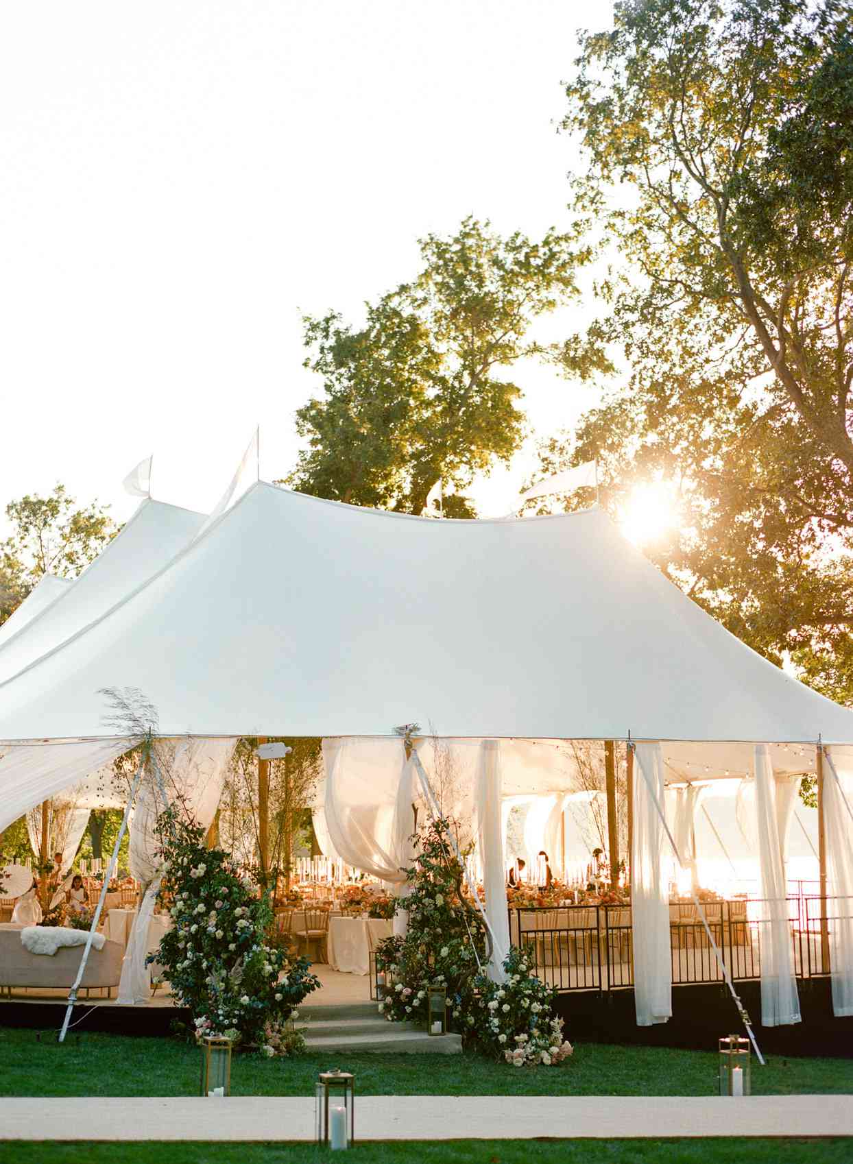 wedding reception tent