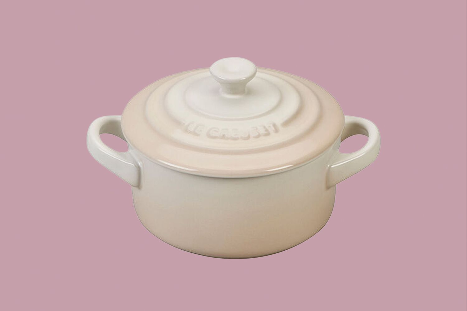 Le Creuset Mini Round Cocotte on background