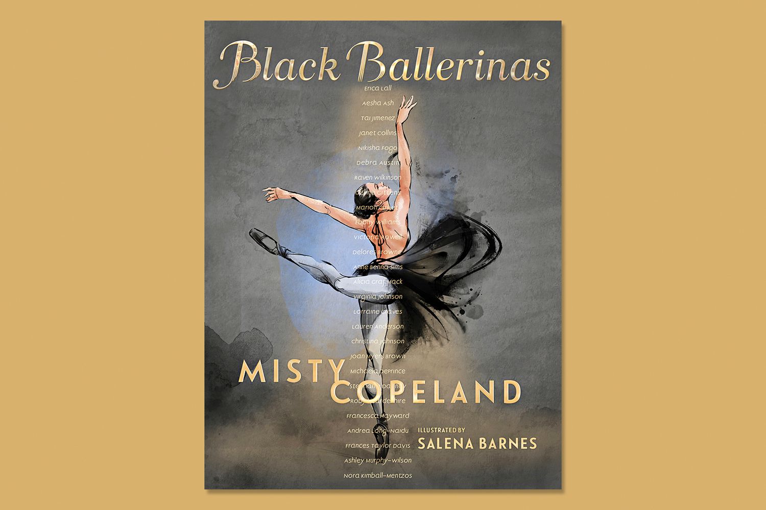 Misty Copeland’s book Black Ballerinas on solid background