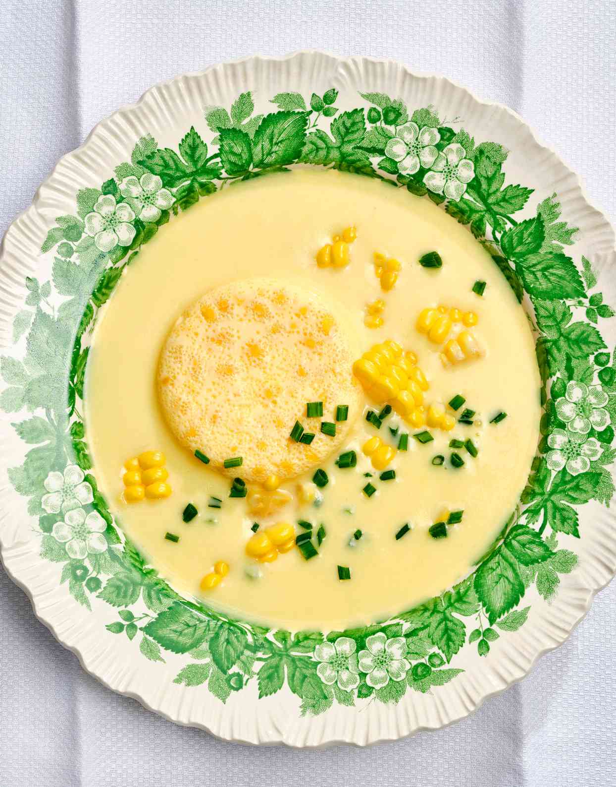 Corn Soup with Corn Custard