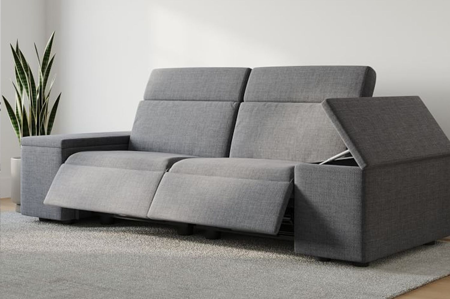 reclining storage couch