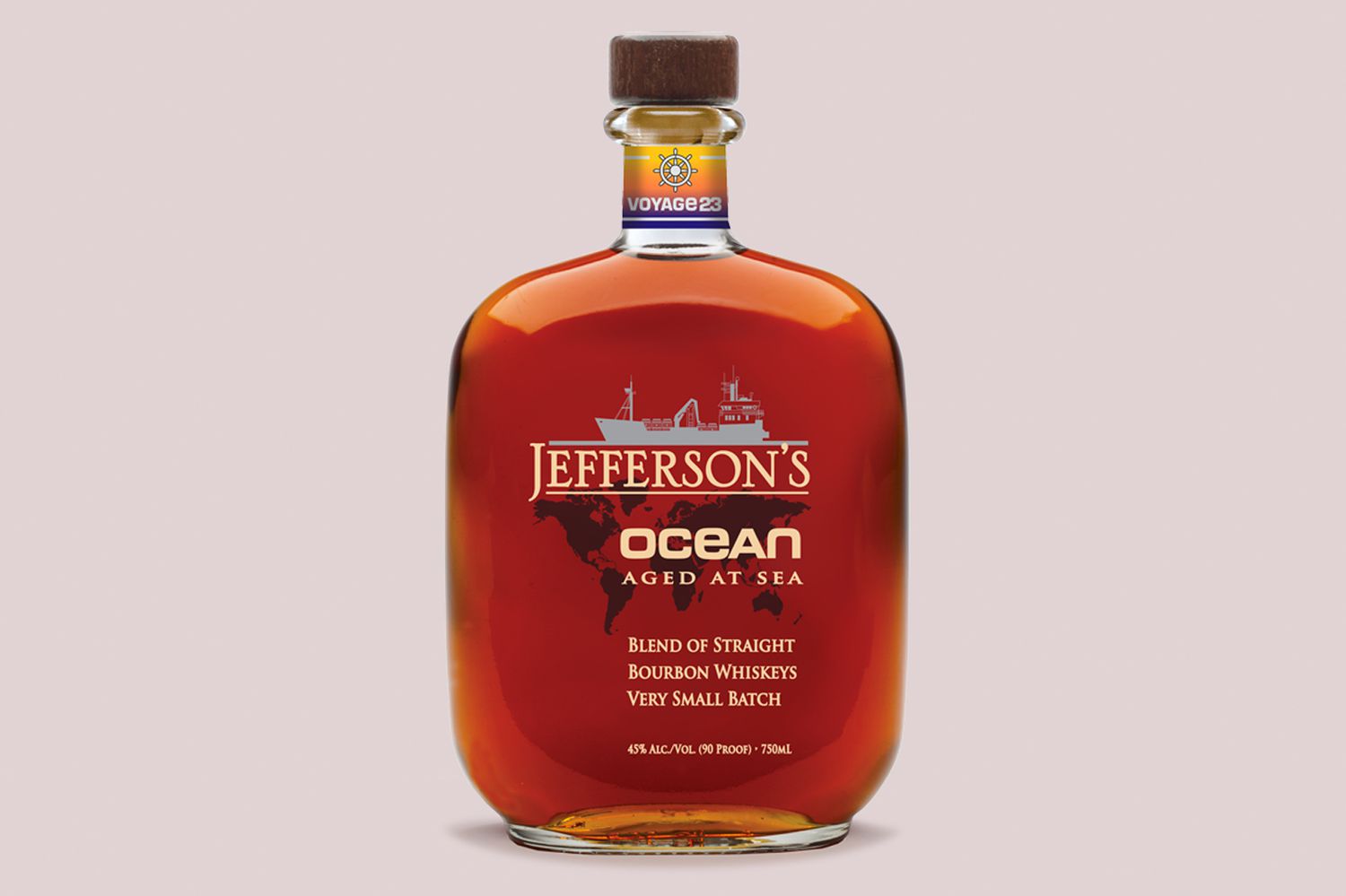 bottle of Ocean bourbon