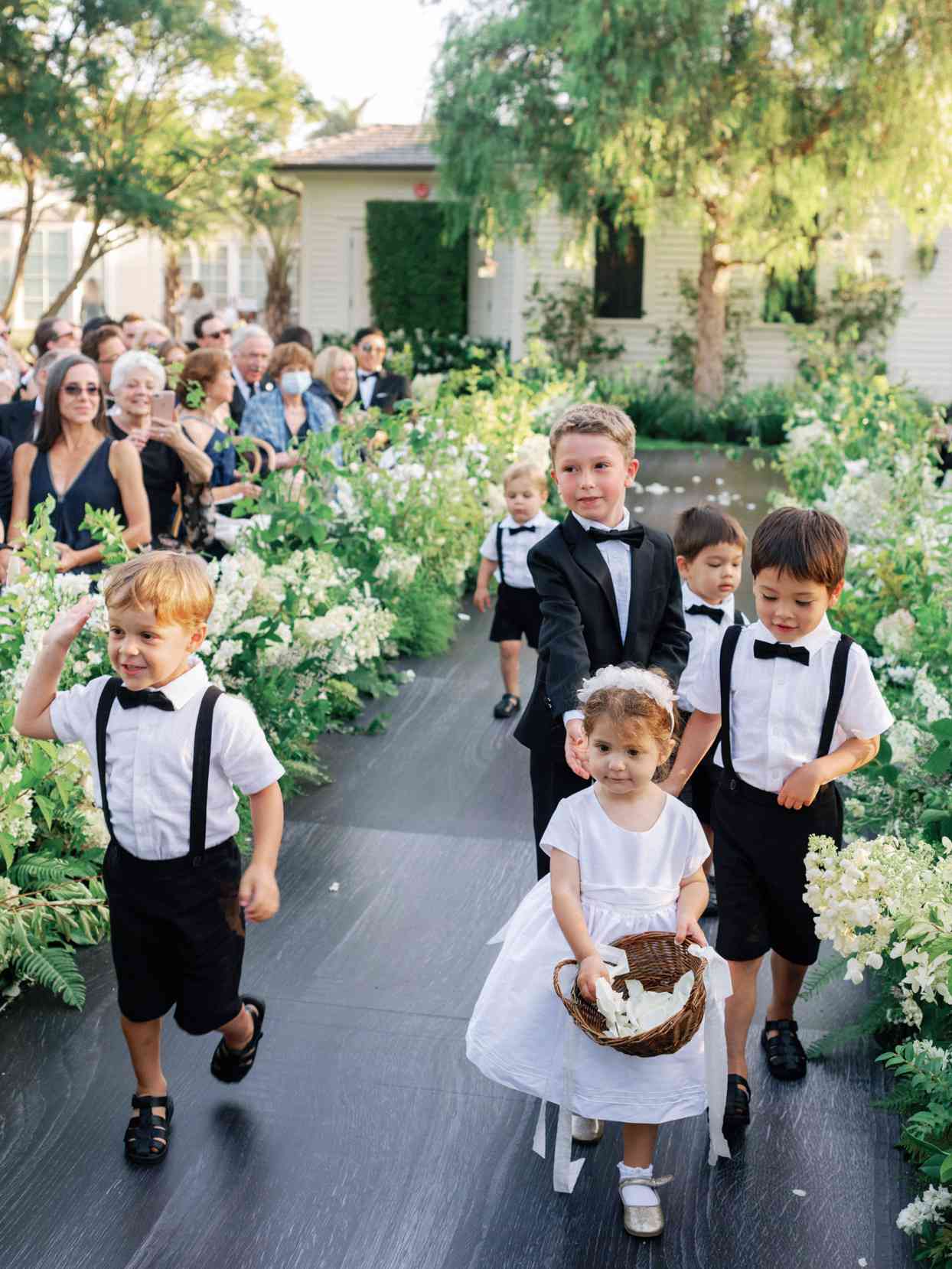 flower girl with ring bearers