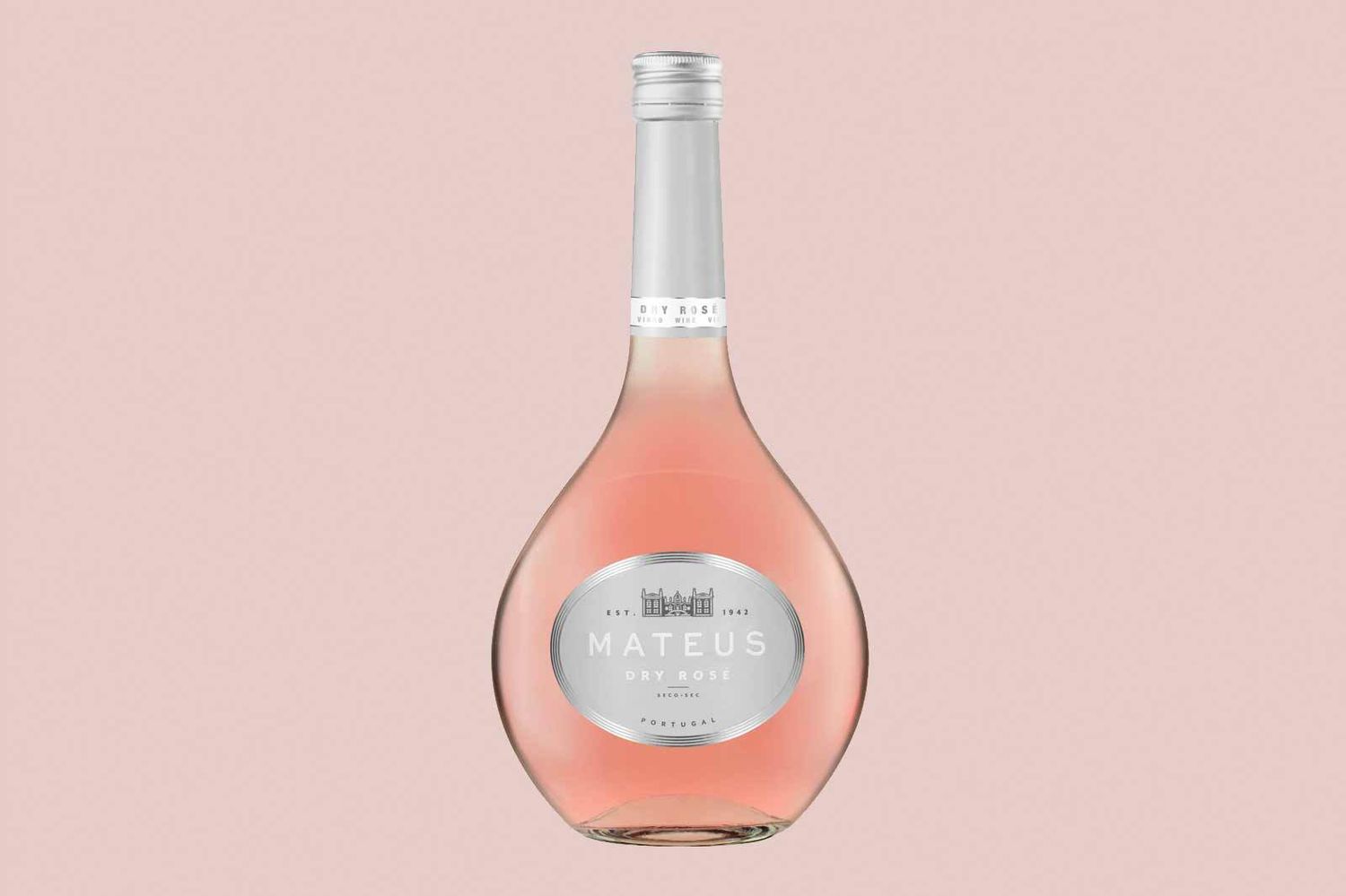 Bottle of Mateus rosé wine
