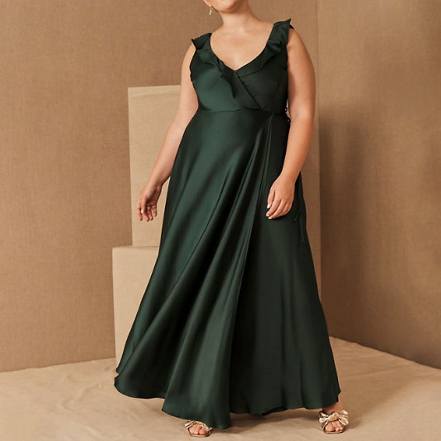 sleeveless mother of the bride dress