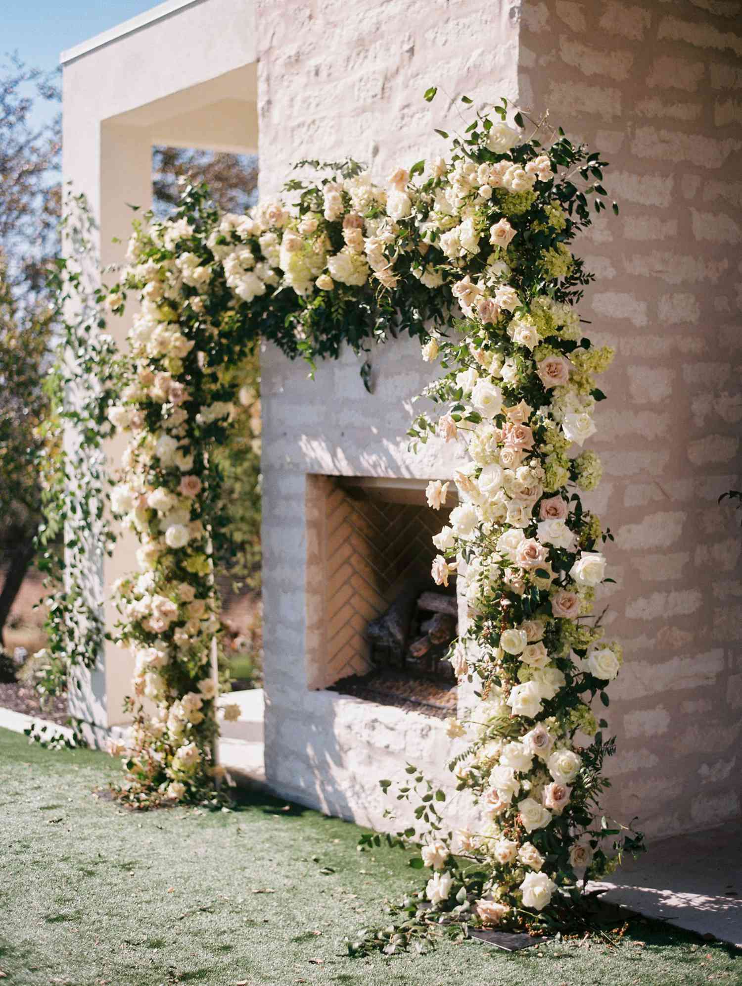 ceremony arch with flowers