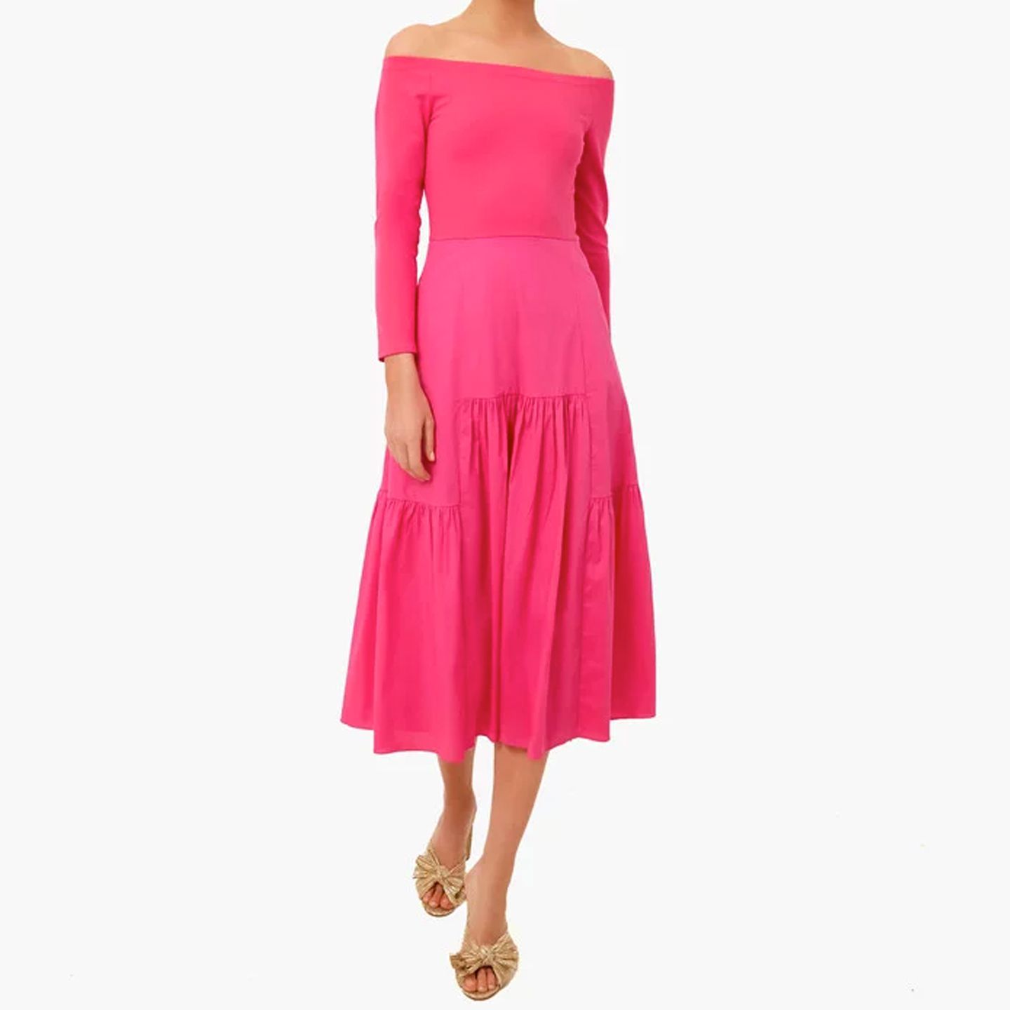 camellia pink marissa dress