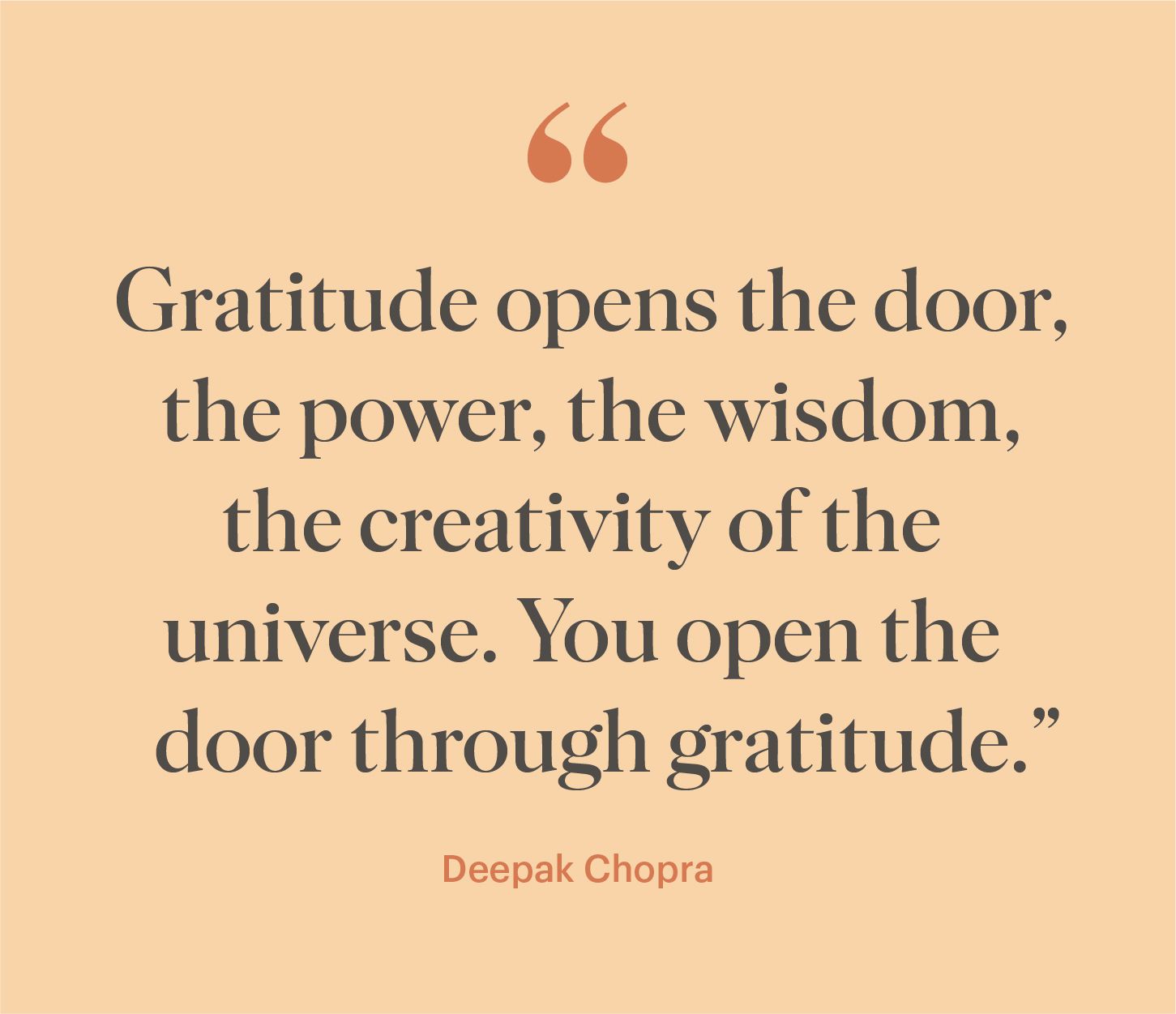 thanksgiving quote by deepak chropra