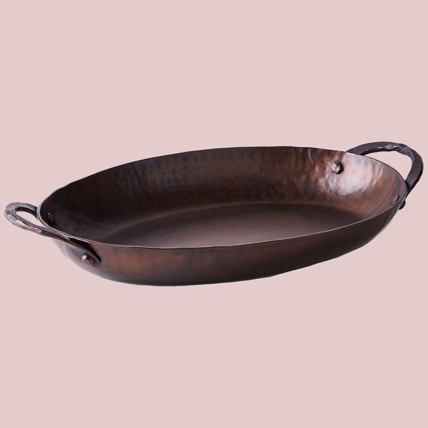 Best Small Roasting Pan: Smithey Hand Forged Carbon-Steel Oval Roasting Pan