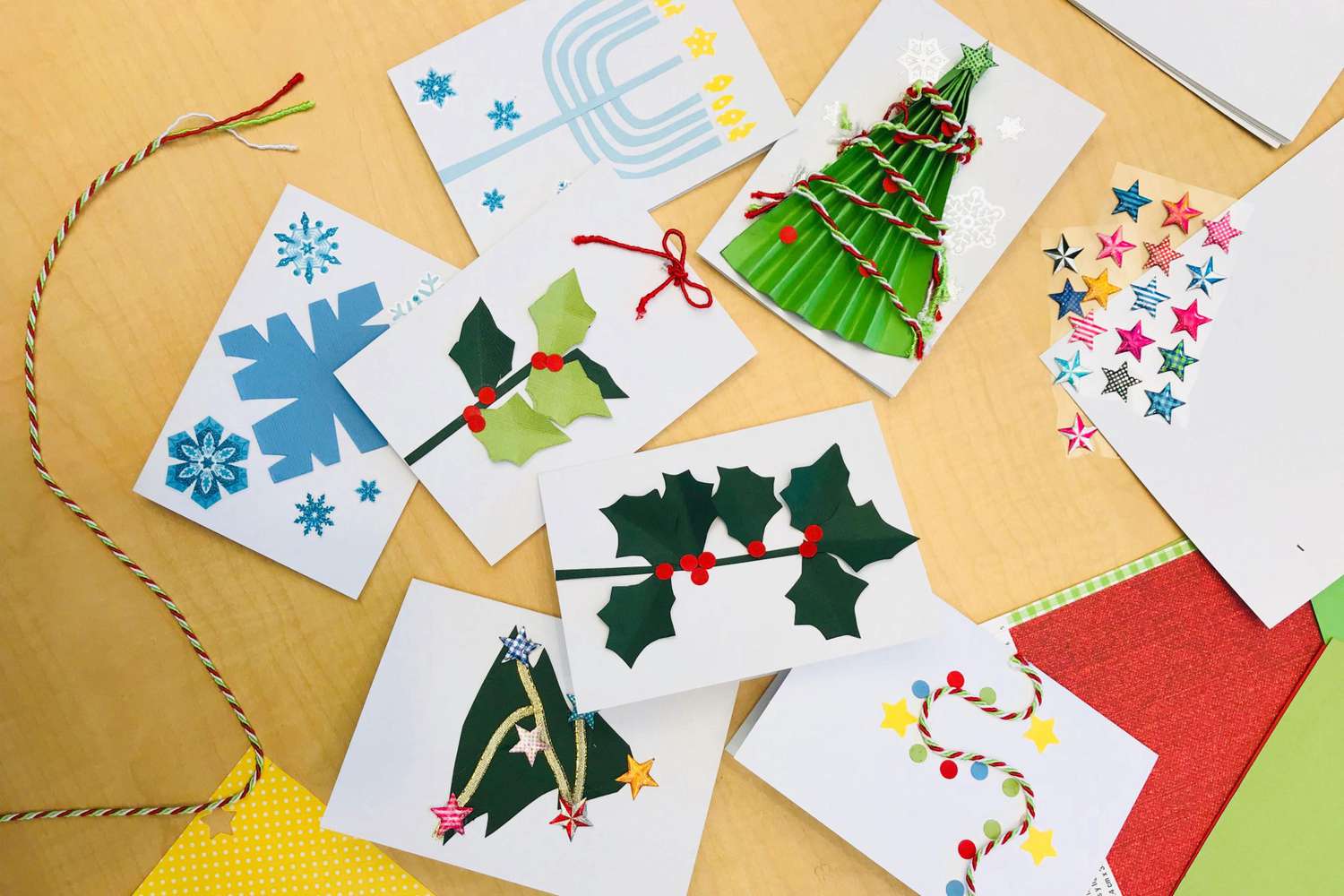holiday-themed cards for kids crafternoon