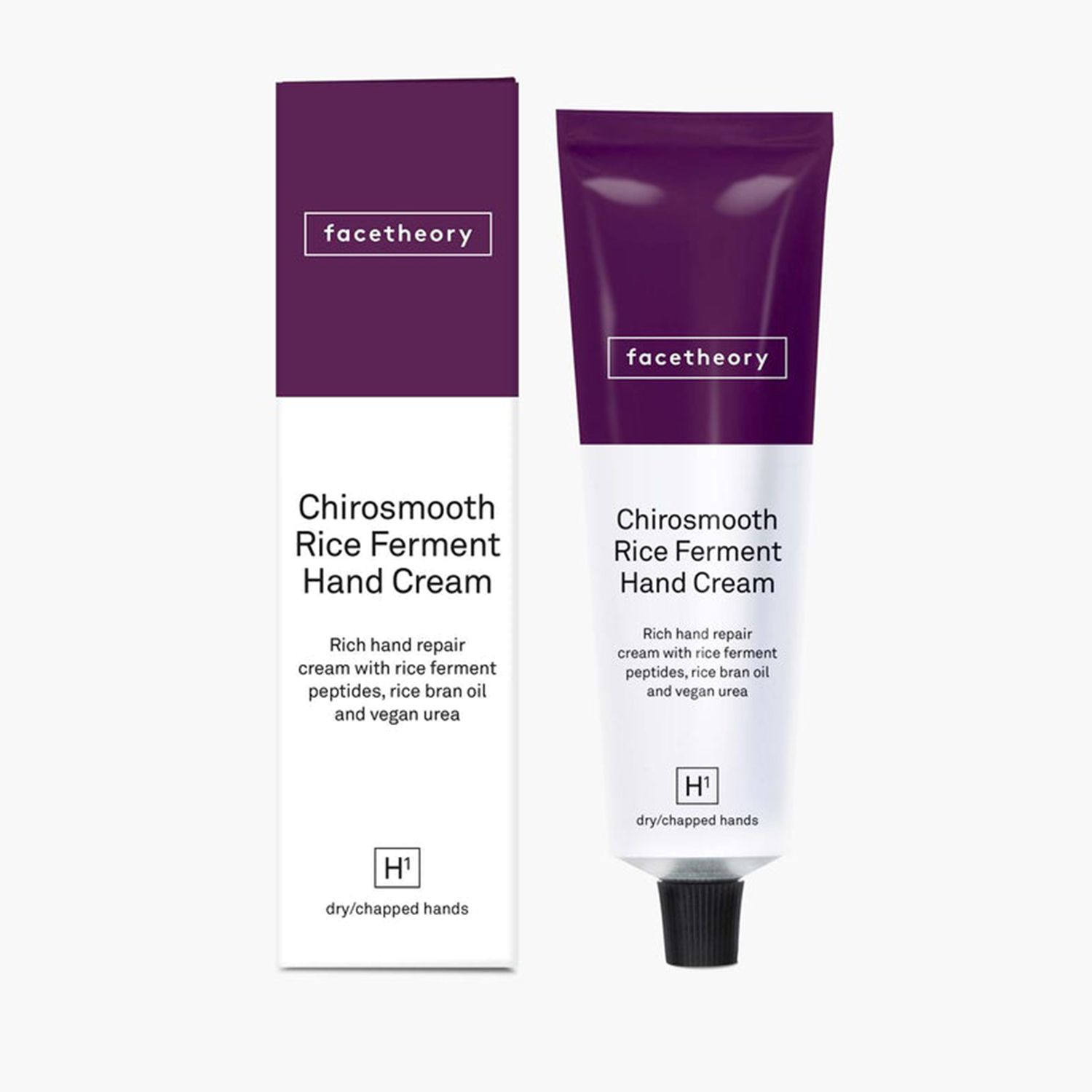 Facetheory Chirosmooth Hand Cream H1 with Rice Ferment Peptides, Rice Bran Oil and Urea