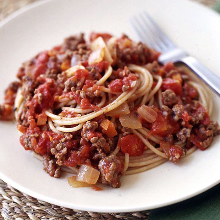 Spaghetti with Tomato-Meat Sauce