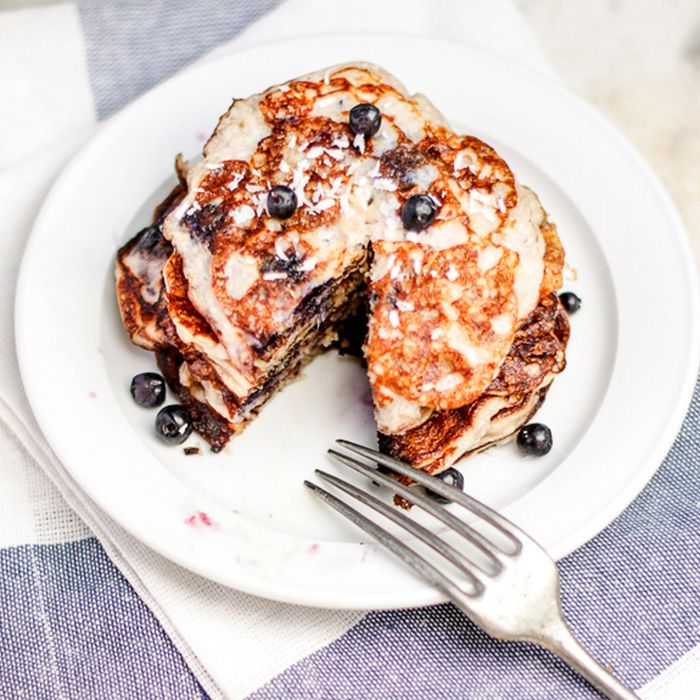 Coconut Cottage Cheese Pancakes