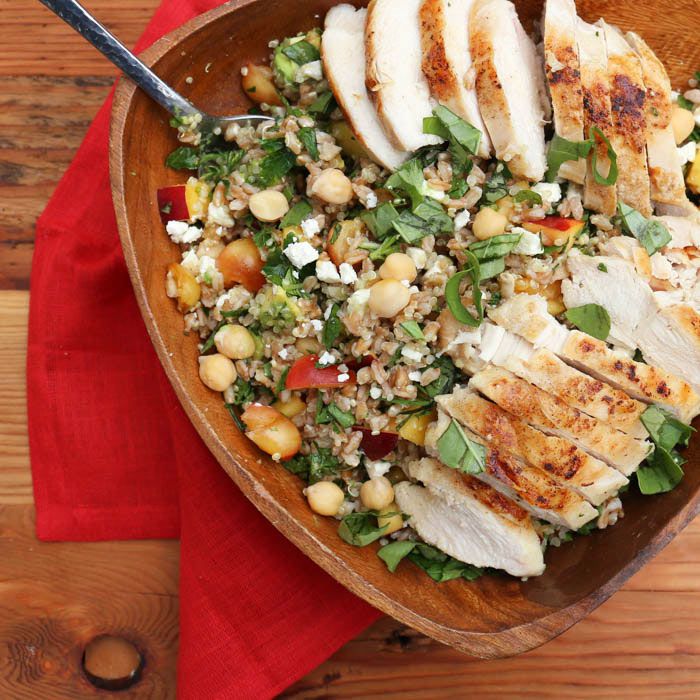 Farro Herb Salad with Chicken