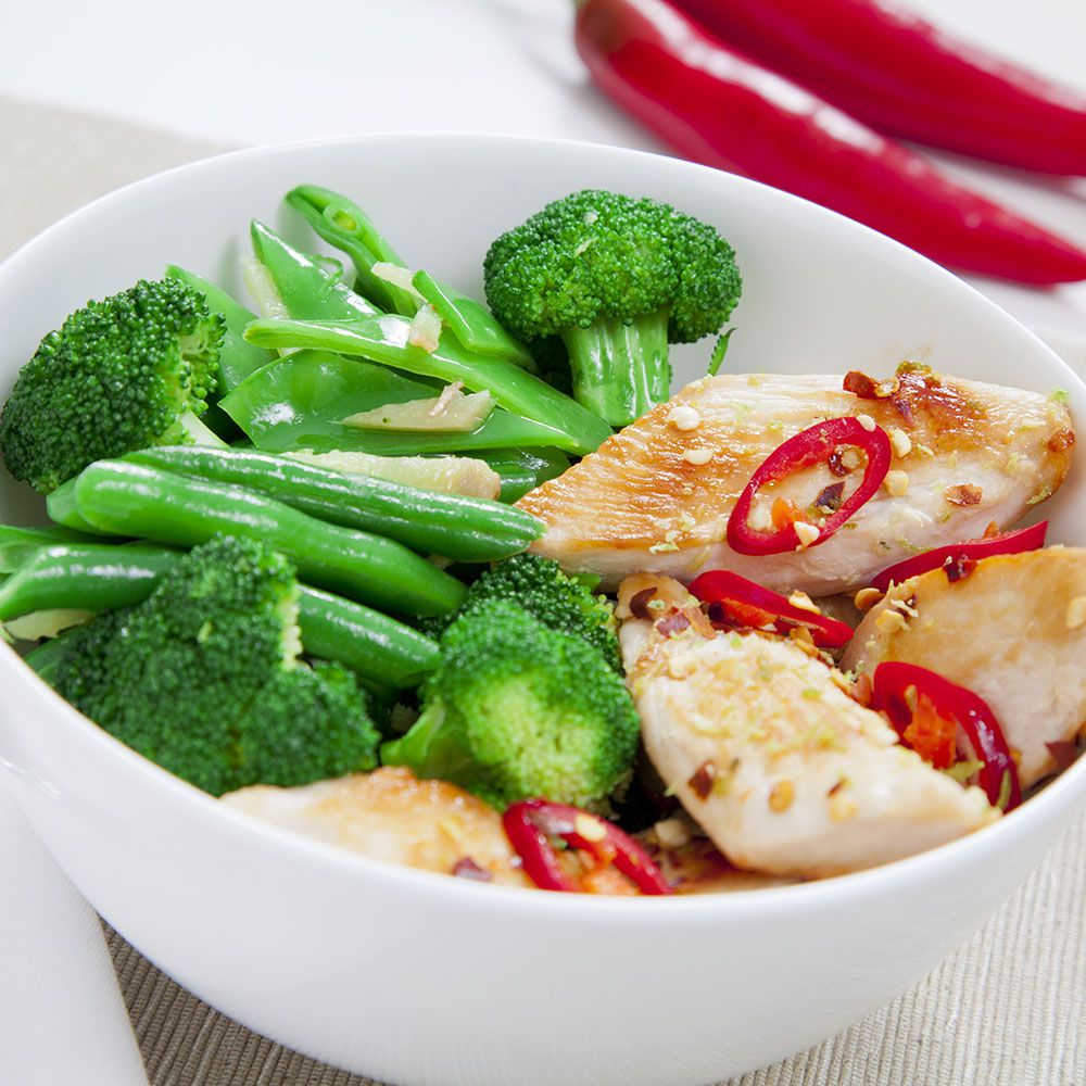 broccoli and chicken high-protein meal