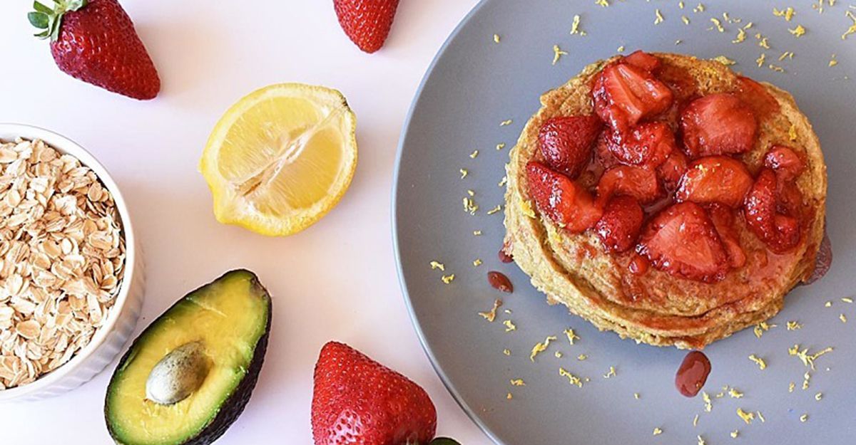 Healthy Pancake Recipe With Avocado And Oats Shape