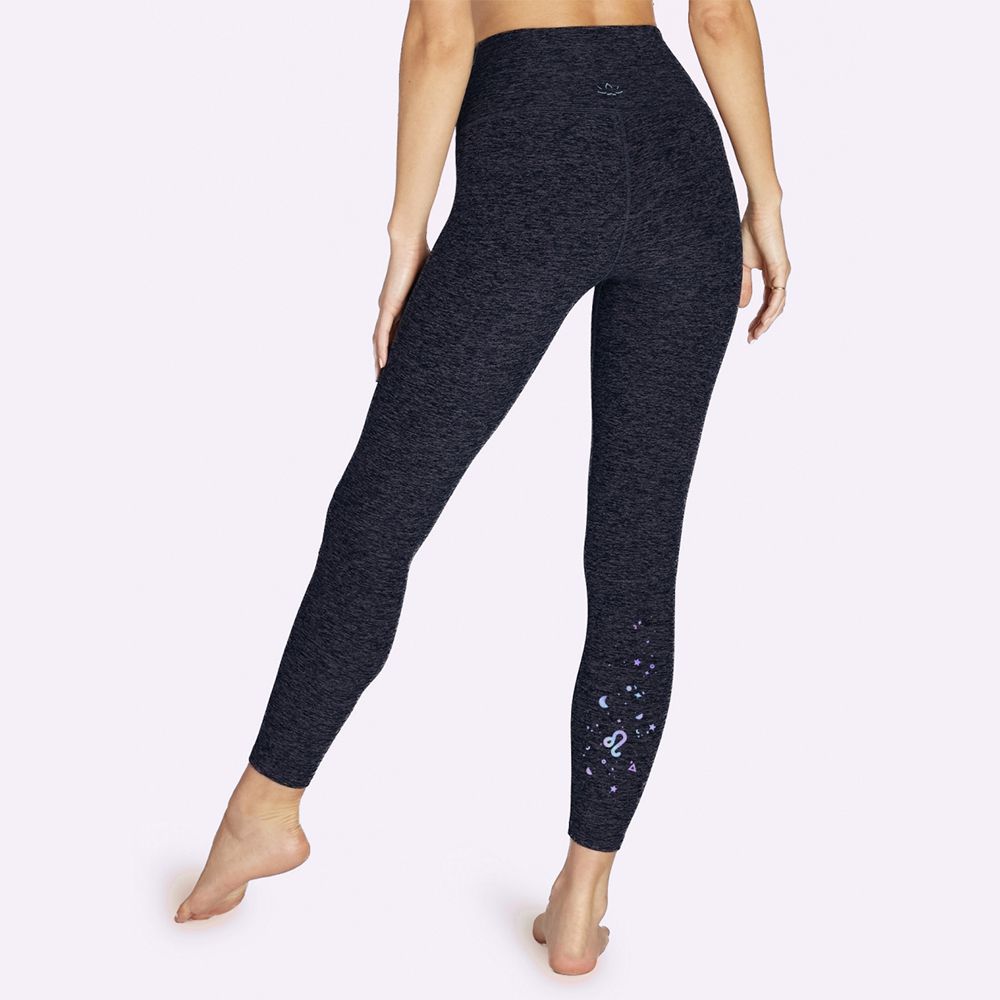 Twelve Constellation Compass Women Printed Full-Length Yoga Workout Leggings For Running Outdoor Sports 