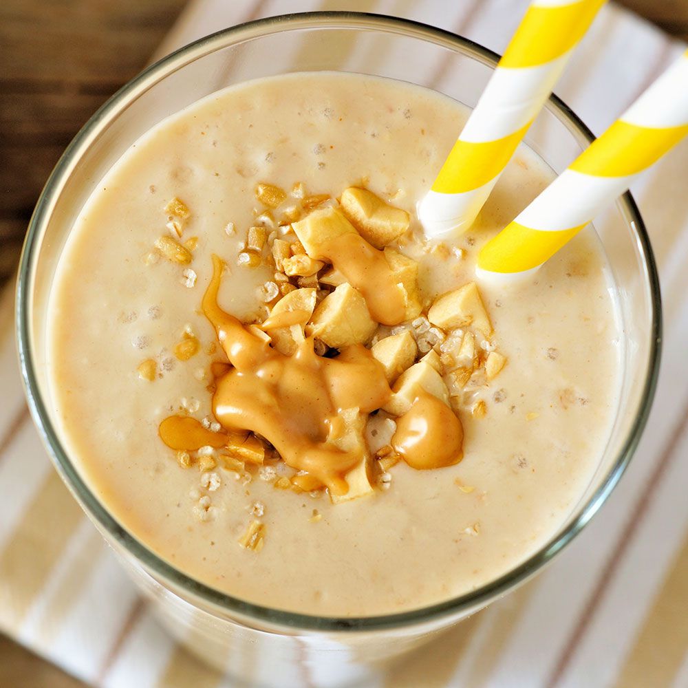peanut butter banana smoothie for post-workout snack