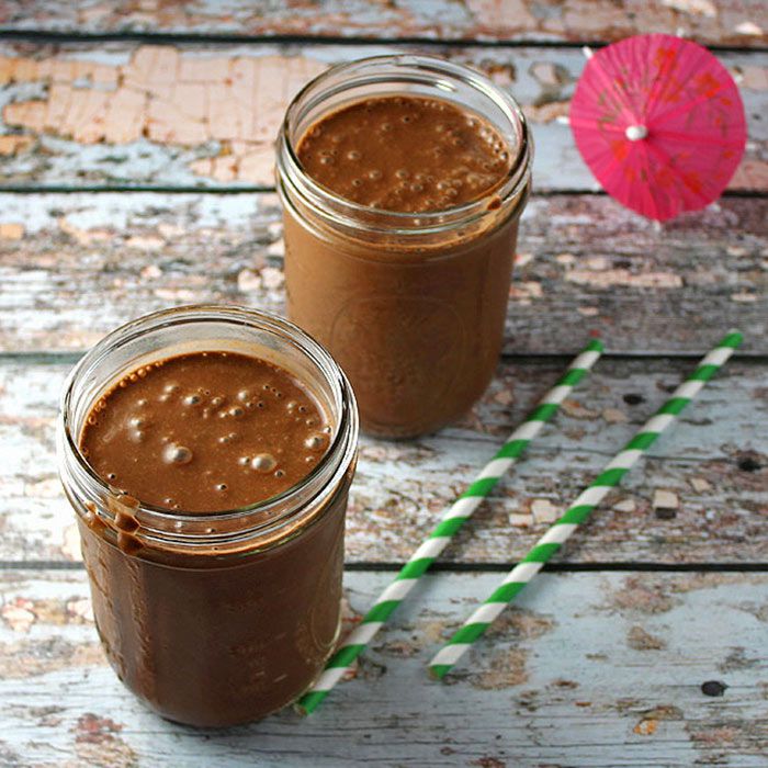 Chocolate Nut Butter Spinach Smoothie