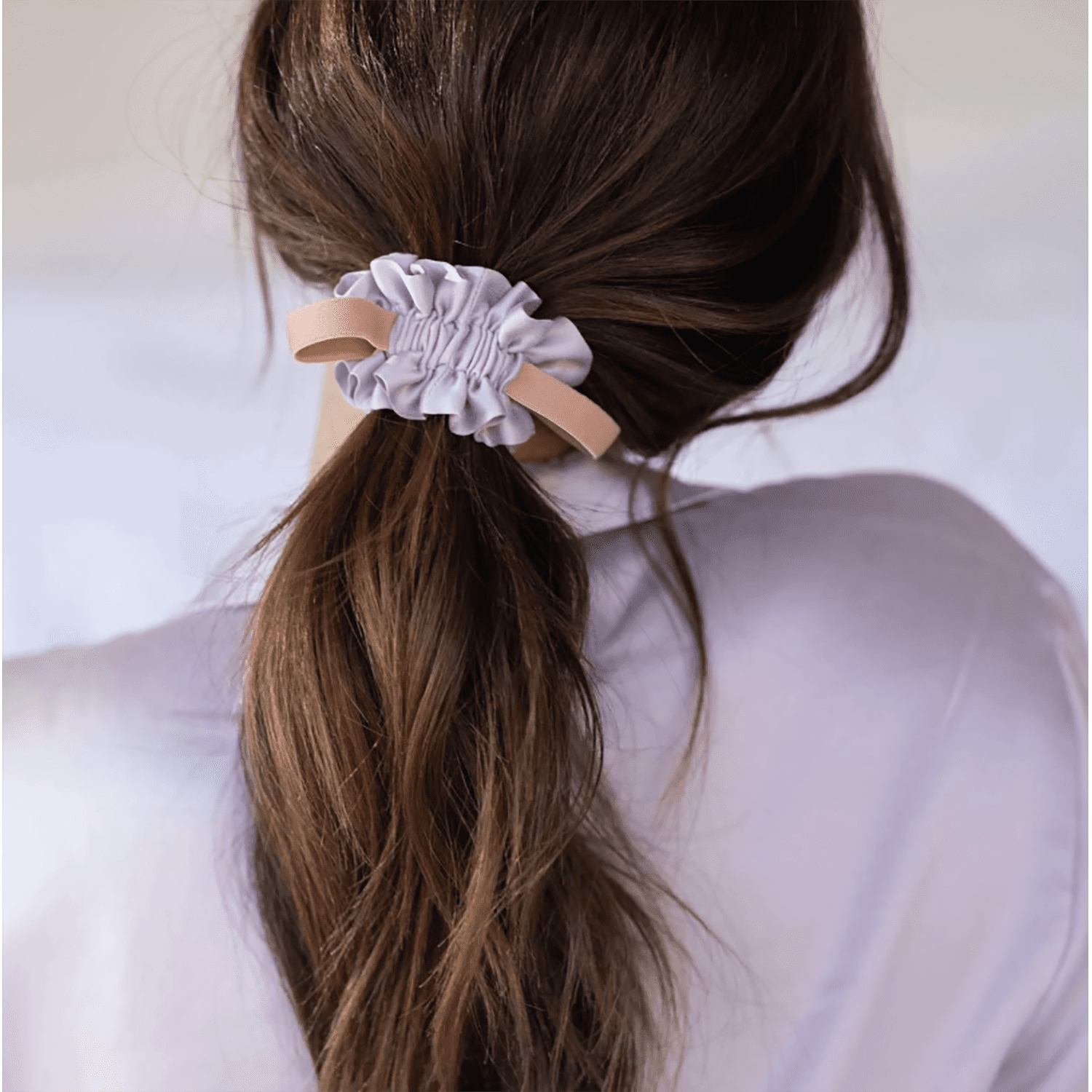 Floral Scrunchies/Black Scrunchie/Hair Accessories/Women's Hair Scrunchie/Girl Hair Accessories/Cute Hair Accessories/Scrunchie Hair Tie