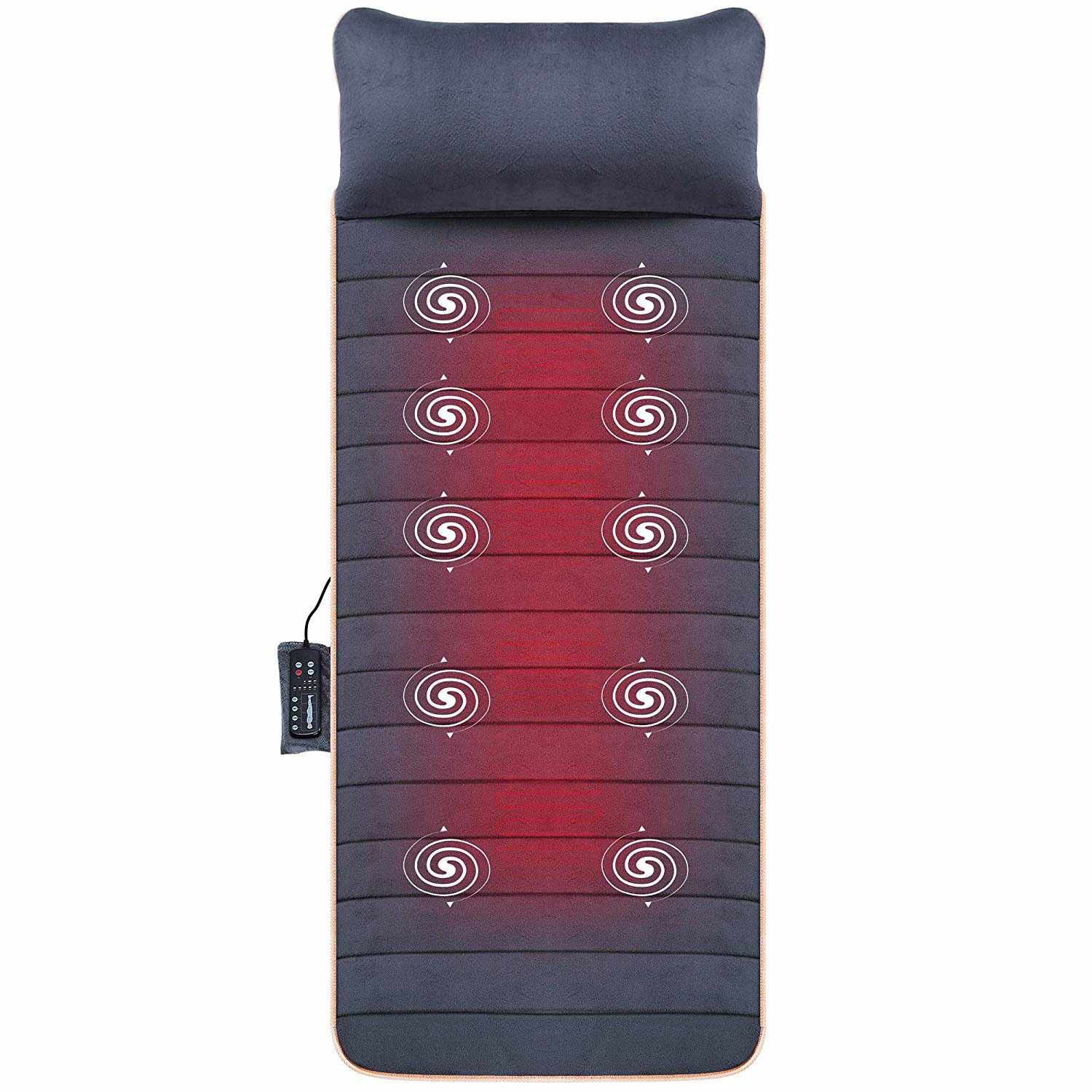 Massage Mat with 10 Vibrating Motors and 4 Therapy Heating pad