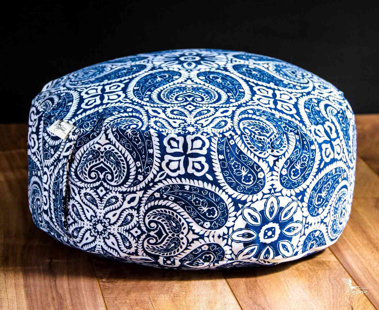 The Aesthetic: Zafu Pouf - Blue Mandala by CreationsMariposaZen