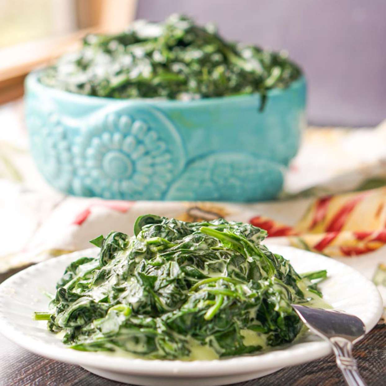 Slow-cooker creamed spinach